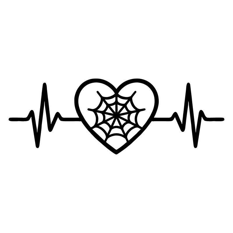 Spider Web Halloween Heart