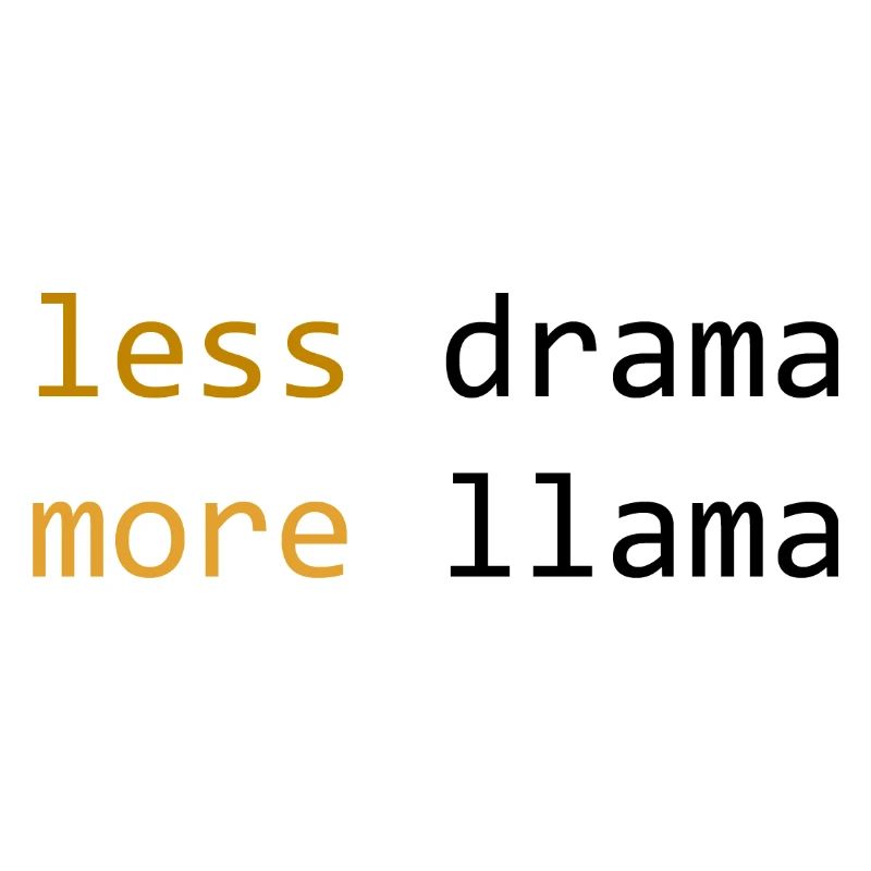 Moins de drame, plus de Lama, de lumière