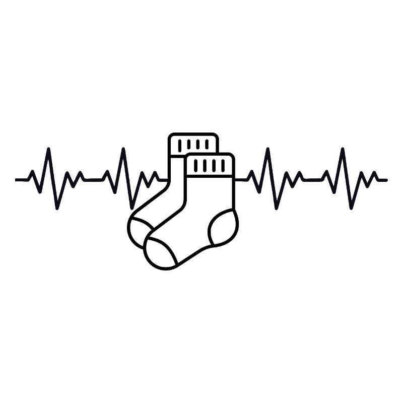 Aargauer White Socks Aargau ECG Heartbeat