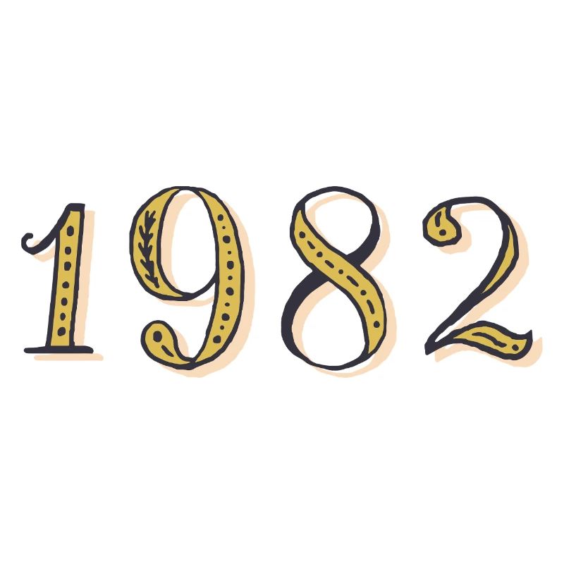 Geburtstagsgeschenk 1982 Vintage 1982