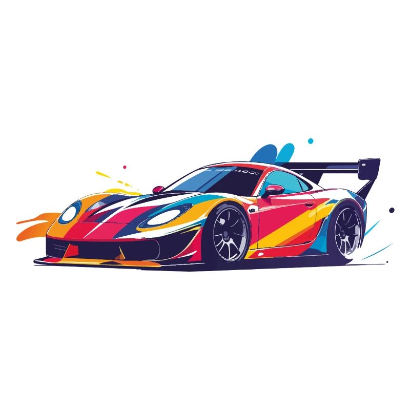 cool drift car racing body art