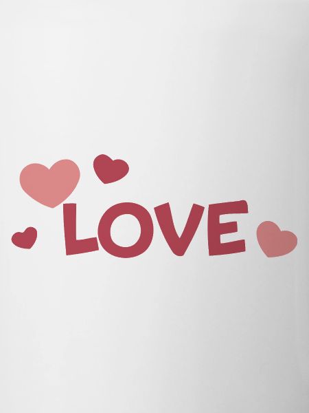 LOVE and Pastel Hearts Fancy Drawing