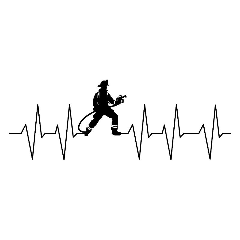 Firefighter heartbeat firefighter