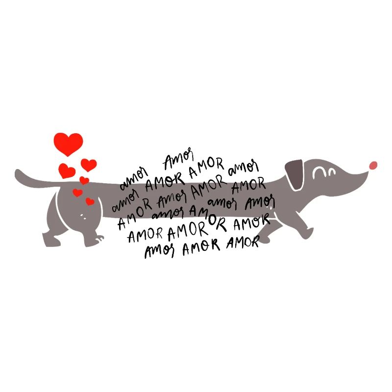 Dackel love Liebe 