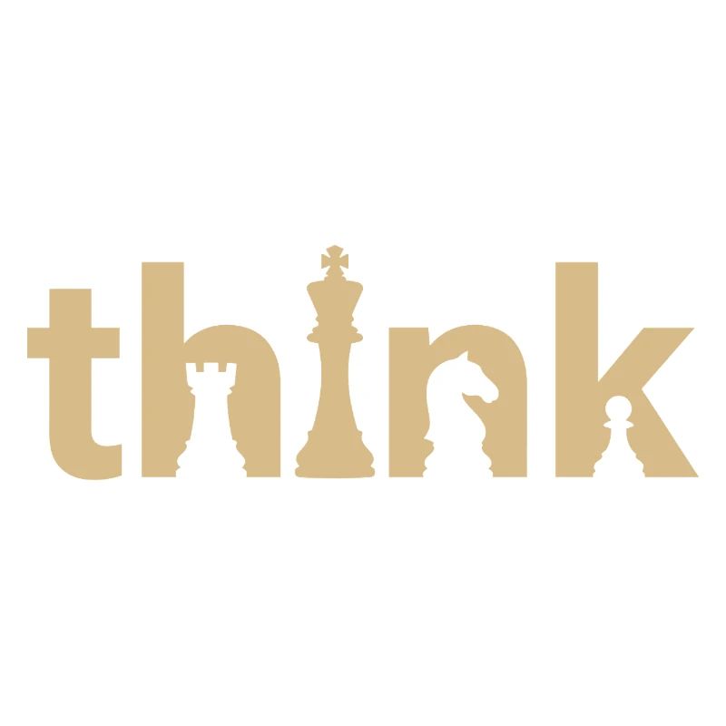 Think Chess Design – Minimal Strategy Shirt