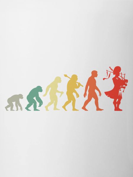 Retro Dudelsack Evolution Für Dudelsackspieler