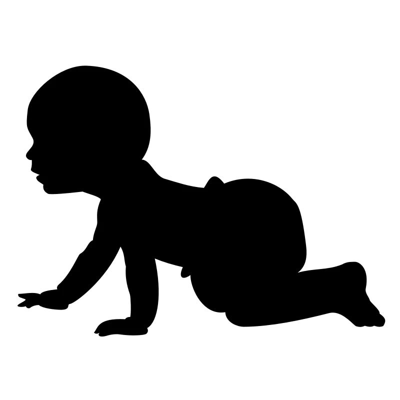 Baby Shadow A - 1 color vector