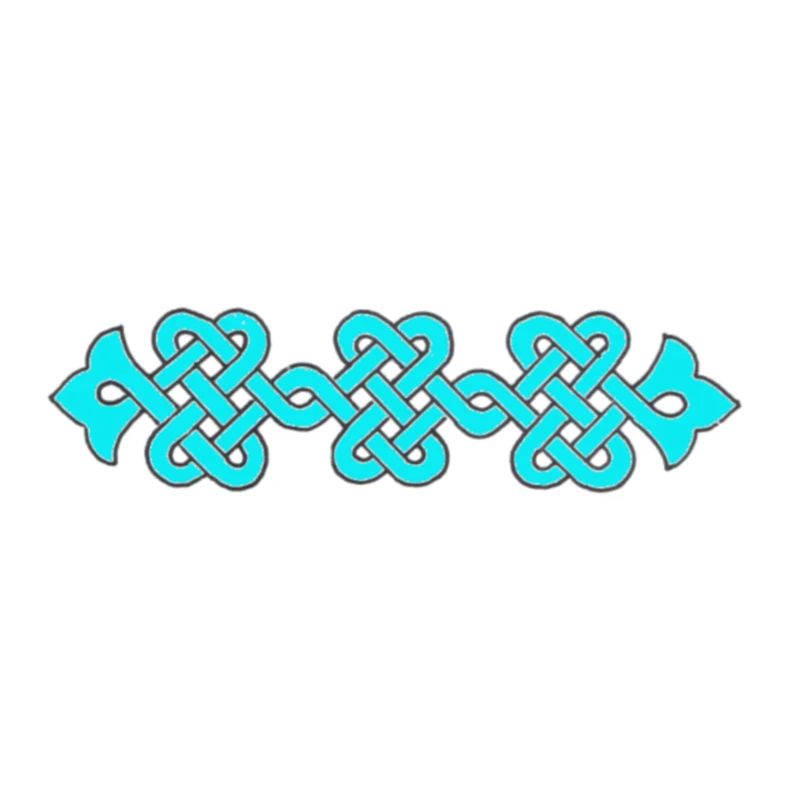 ornement complexe, turquoise