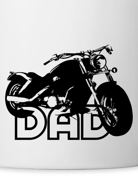 Biker DAD Black Motorcycle