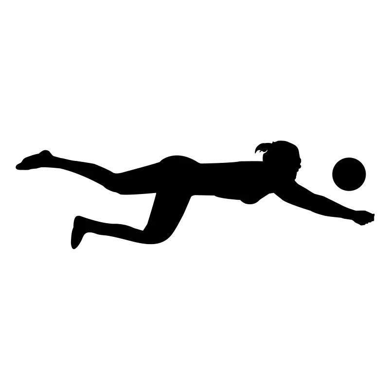 Volley-ball silhouette