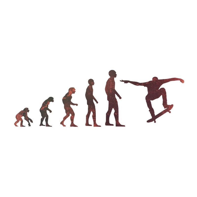 Evolution der Skater Skateboard Extremsport