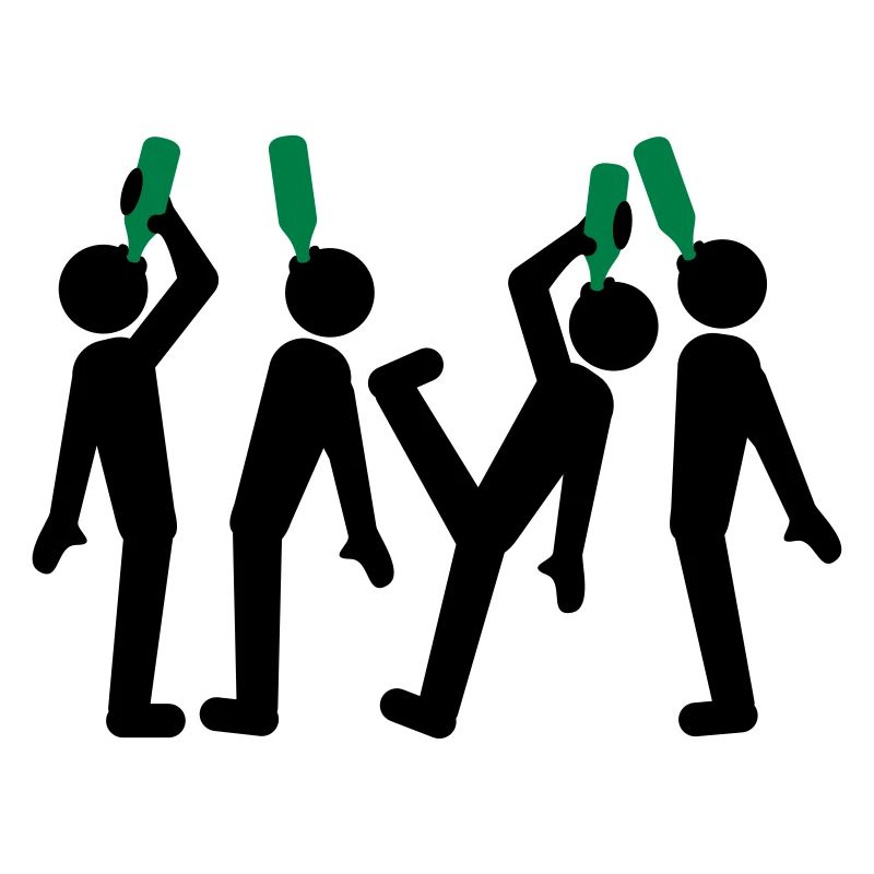 Funny 4 Beer Alcohol Drinking Friends Team Crew