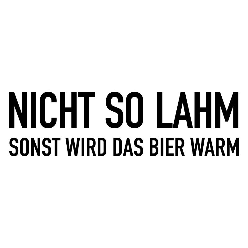 Nicht SO - Sonst WIr Das Bier Warm