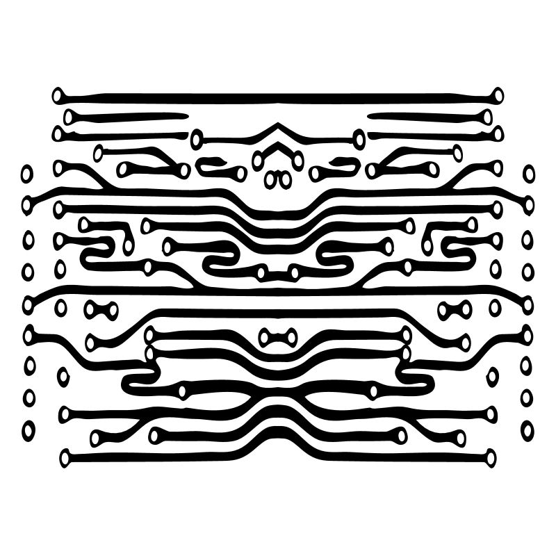design lines microchip disk pattern cool lines