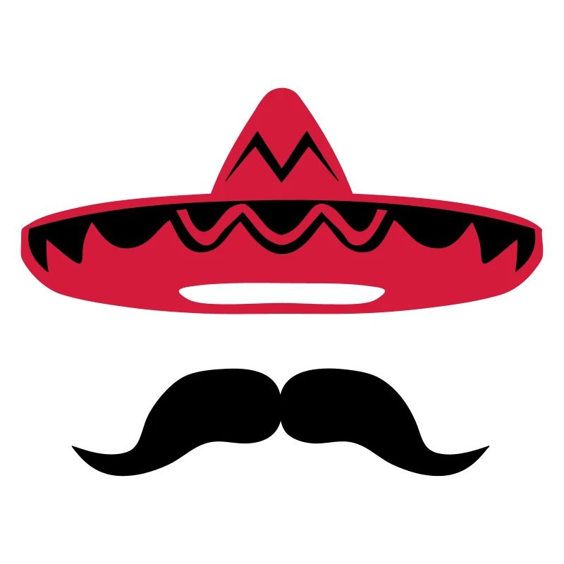 Mexican mustache hat 200