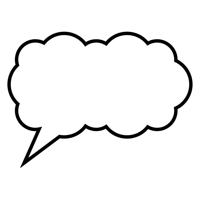 sprechblase cloud