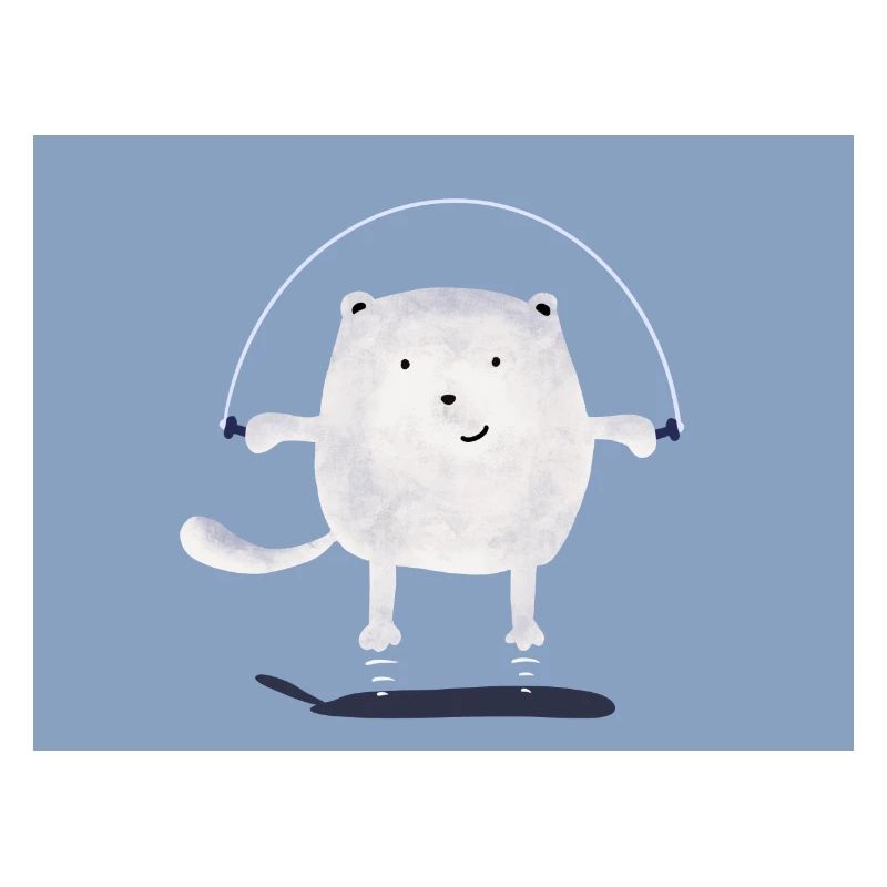 cat jumping rope