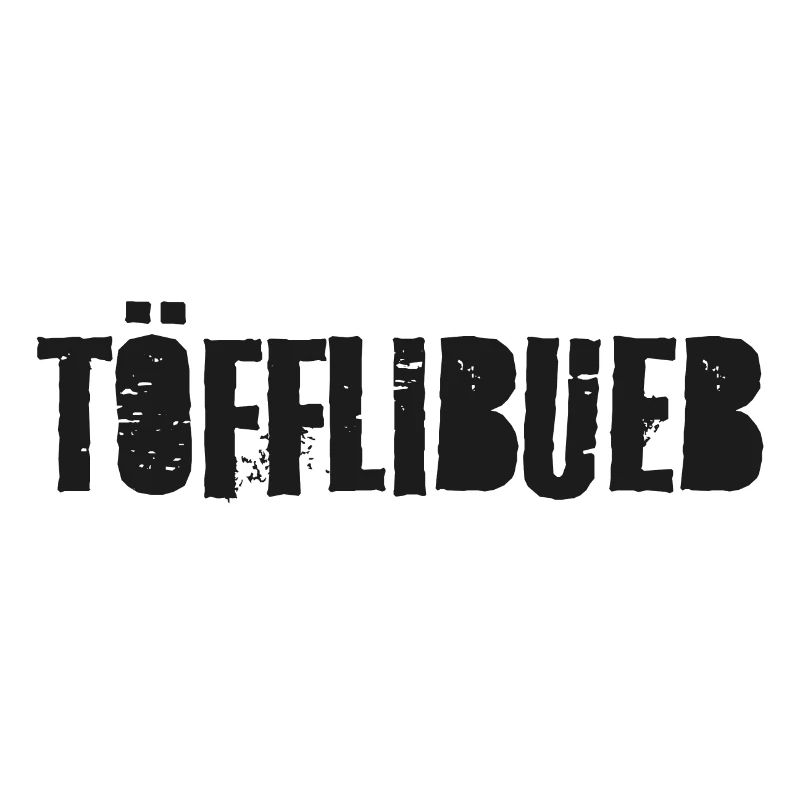 Schweizerdeutsch Töfflibueb Schwarz