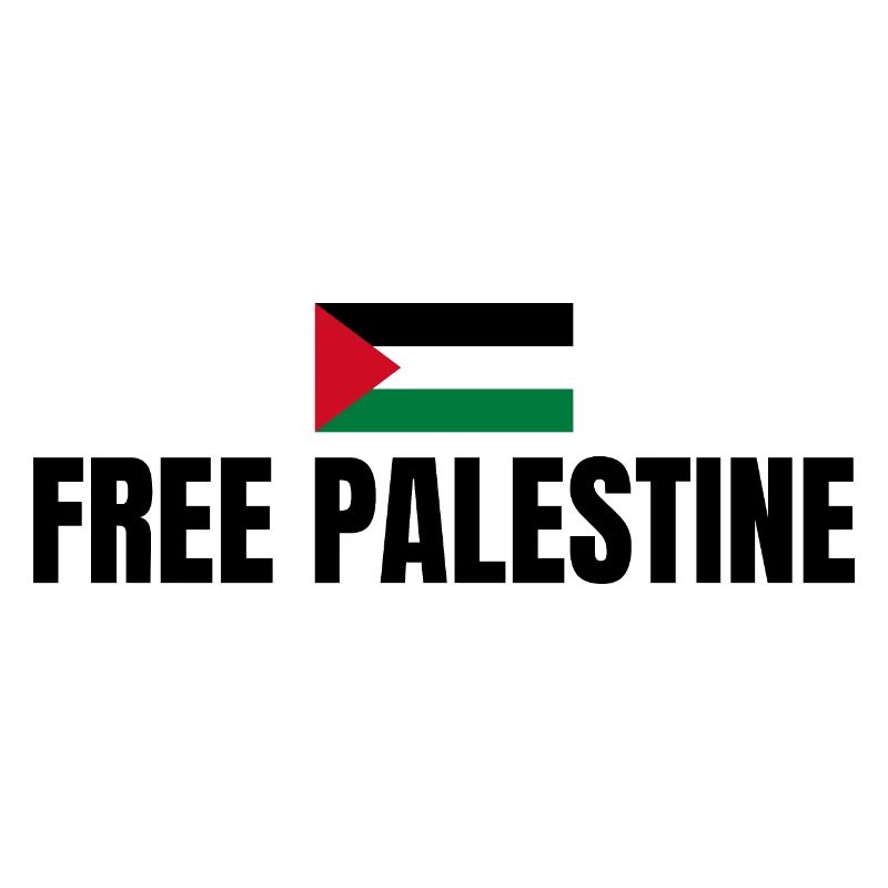 Free Palestine avec drapeau