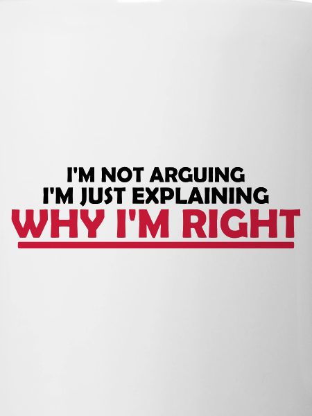 I m not arguing