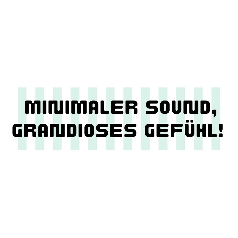 Minimaler sound grandioses gefühl