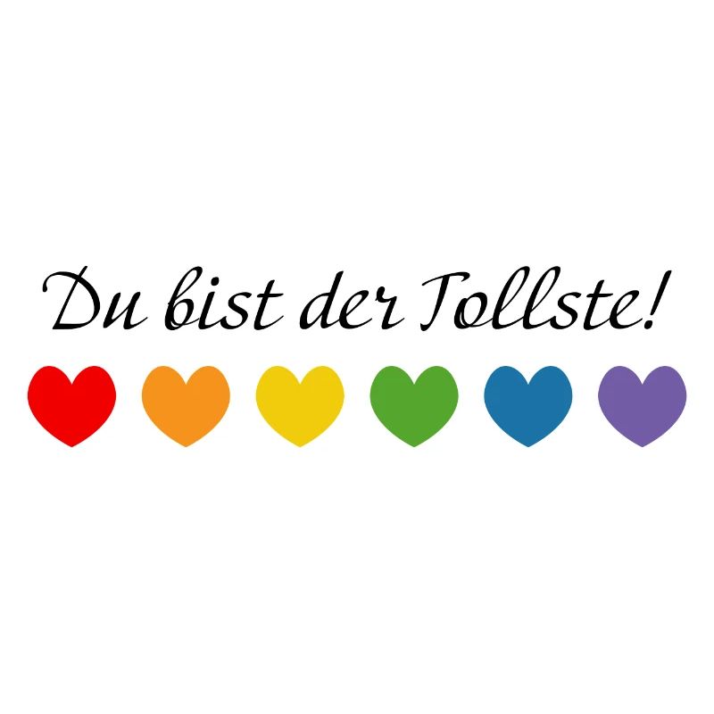 Regenbogenherzchen du bist der tollste