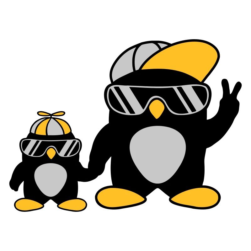 2 famille de pingouins cool