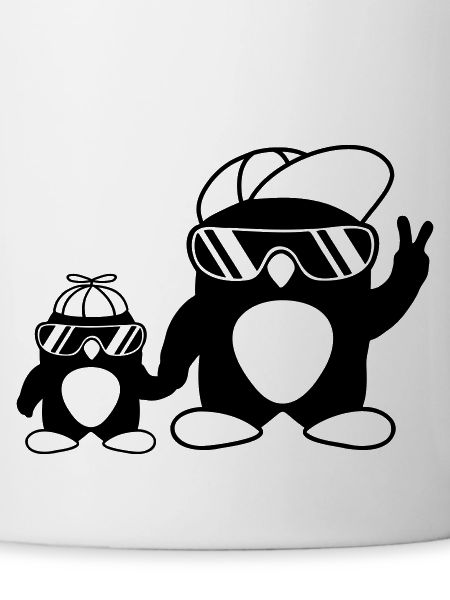 Papa kid pingouins cool