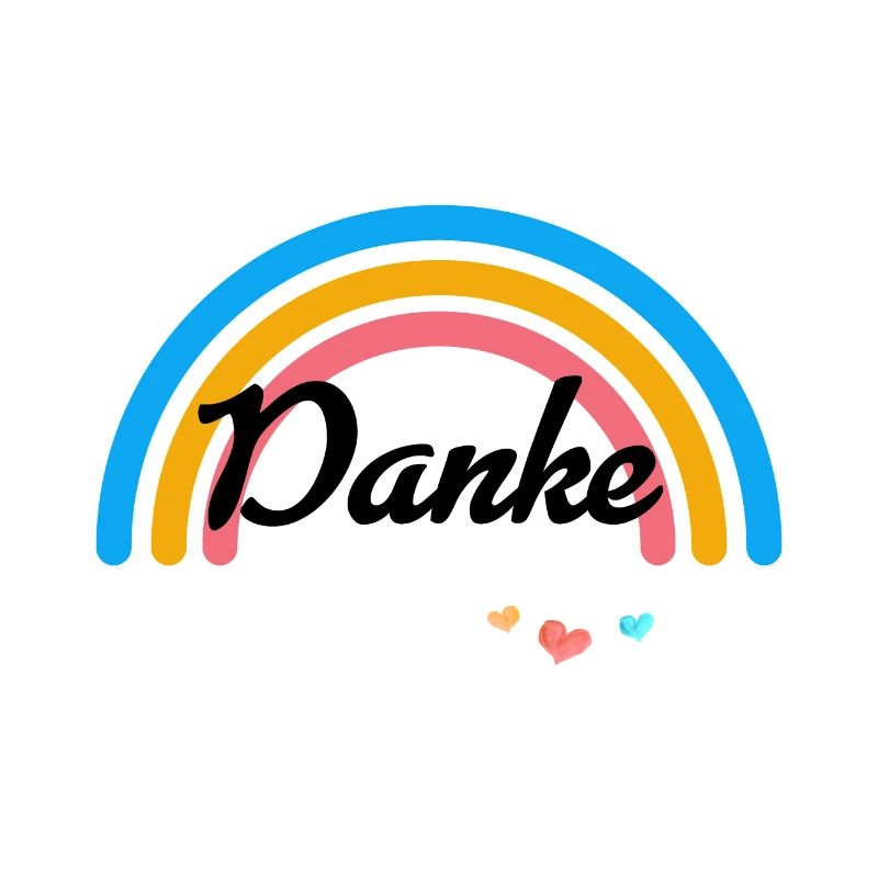 Danke! Regenbogen personalisierbar