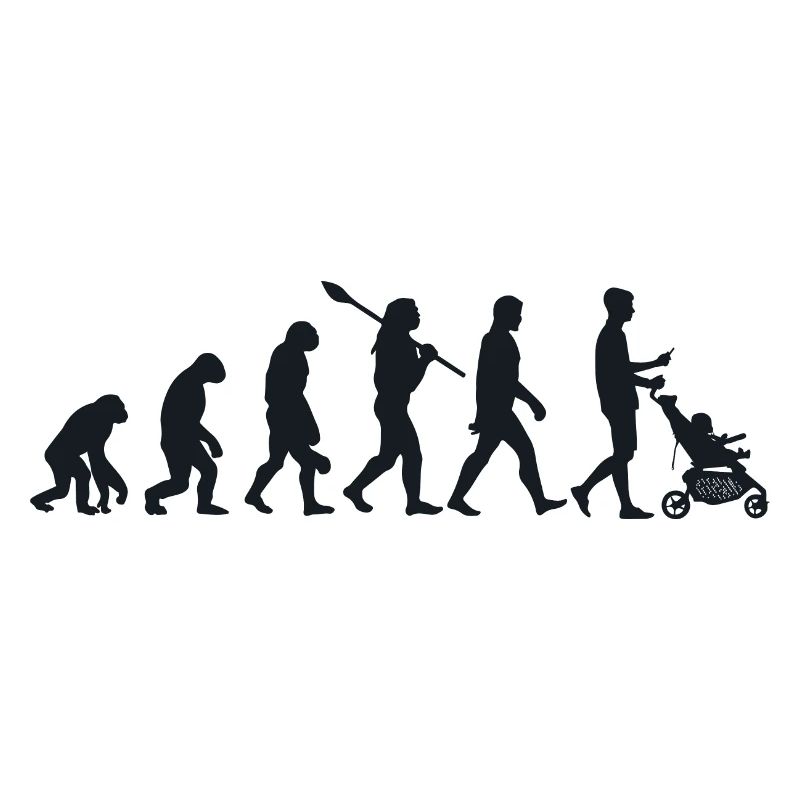 Die Evolution des Super Papa - Neues Papa-Geschenk