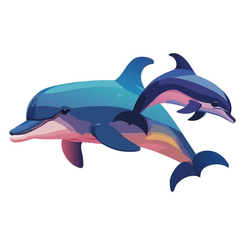 Zwei Delfine, ein Herz (Dreamy Animals)