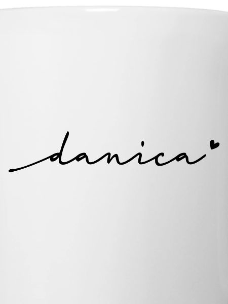 Danica Cursive Name