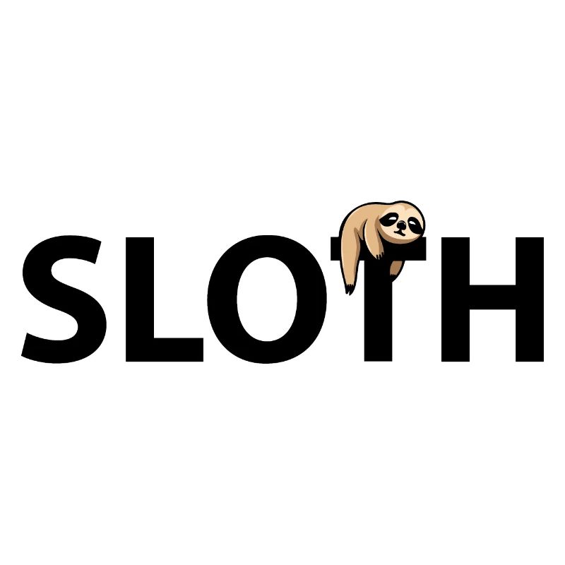 Sloth mit Schriftzug
