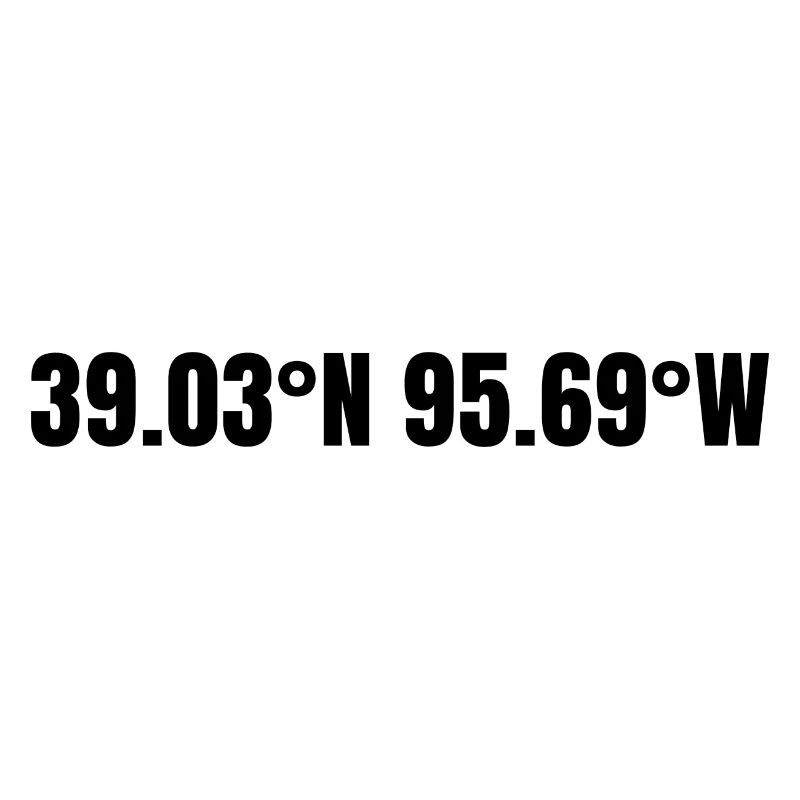 Topeka, Kansas, USA Coordinates