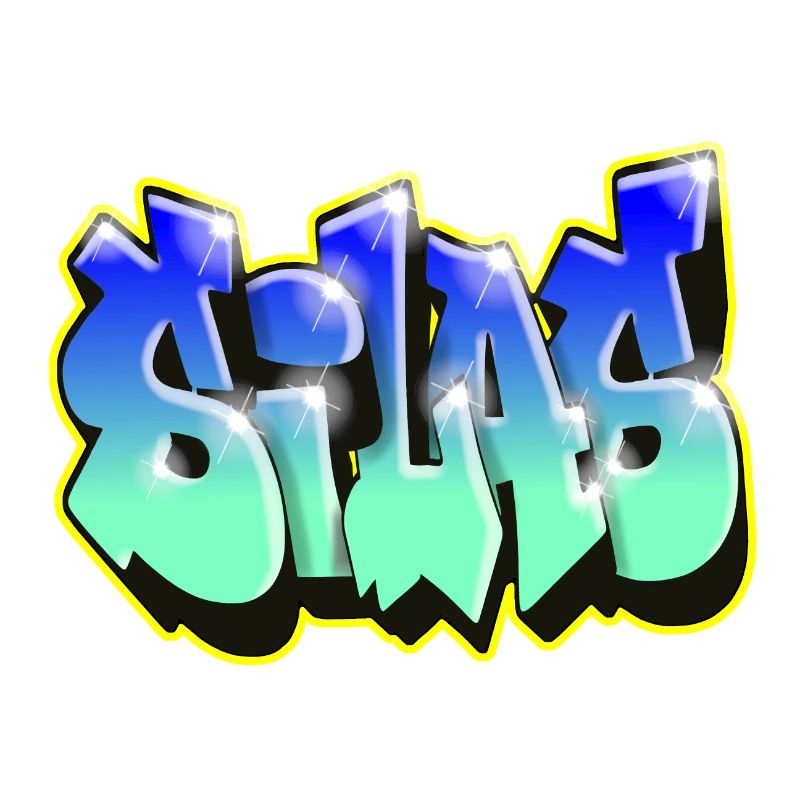 Graffiti SILAS BLAUES GESCHENK GEBURTSTAG GEBURT