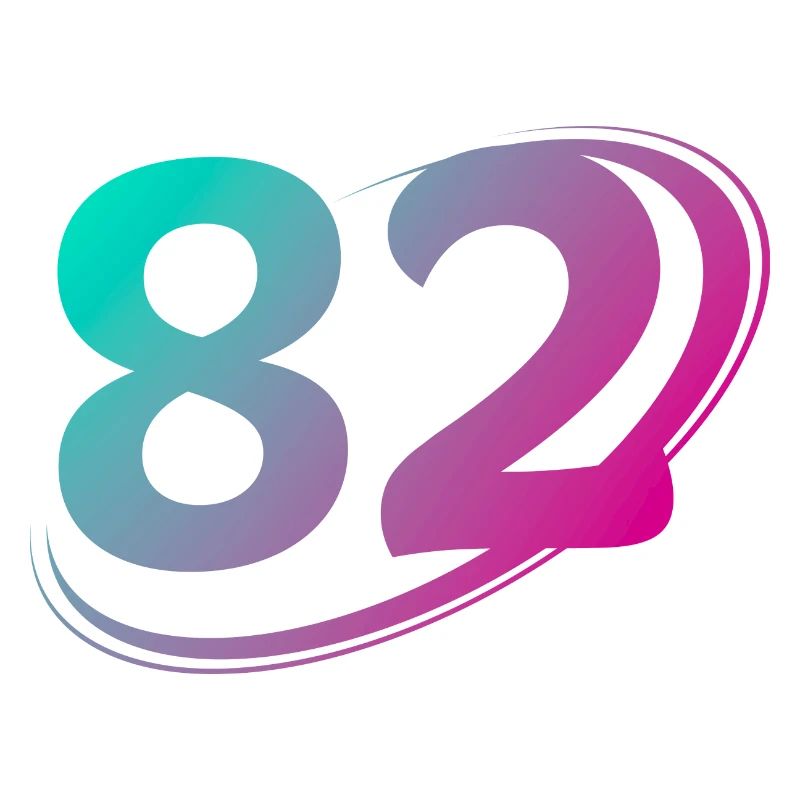 Number 82 multicolor