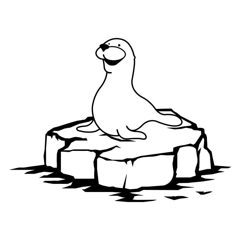 Sceau sur glace