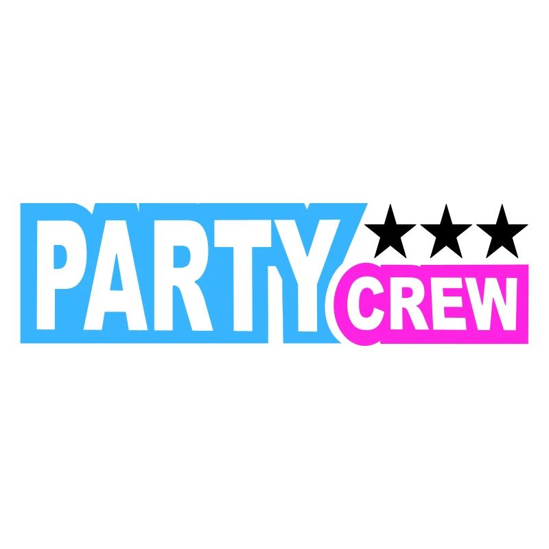 Party Crew Fun Sterne Feiern Team Freunde Mitglied