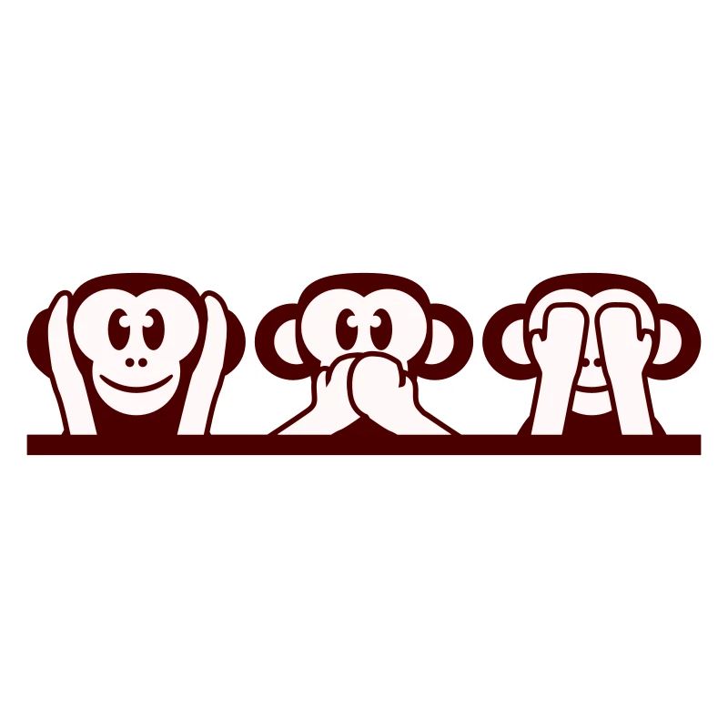 3 Wise Monkeys Hear Nothing Say See Monkey Fun