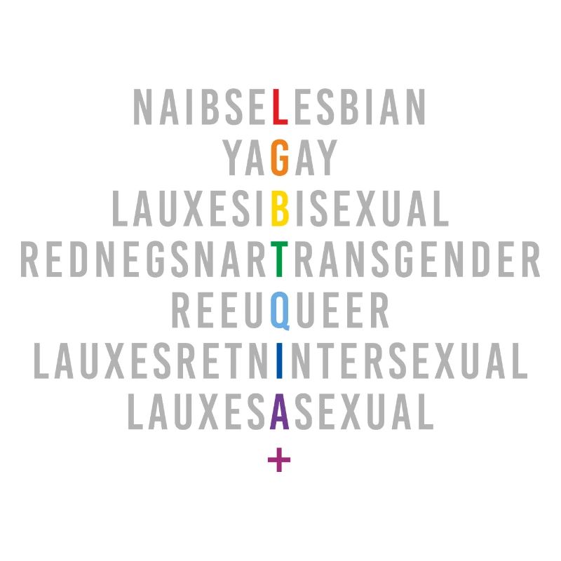 Reflet du drapeau arc-en-ciel LGBTQIA+