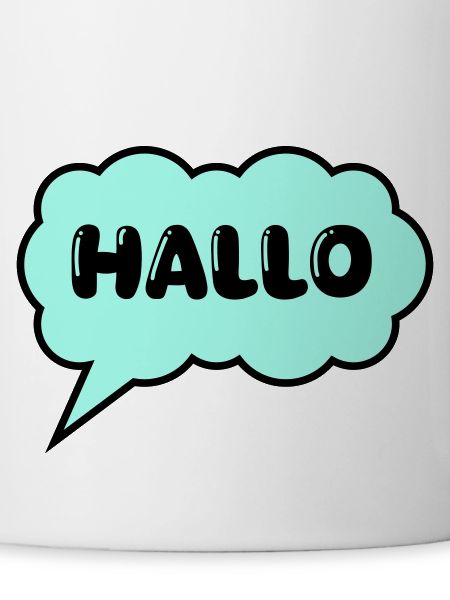 Speech bubble Hello