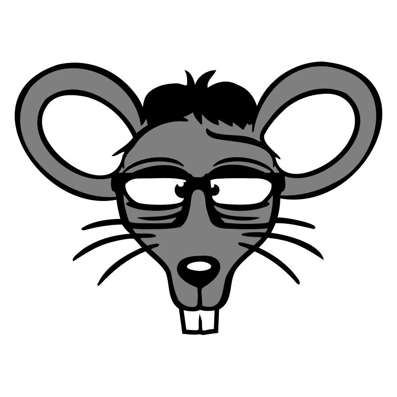 Mouse Nerd Geek Hornglasses Smart Intelligent Freak