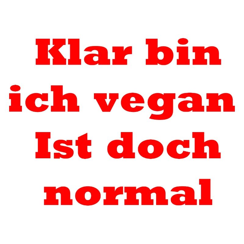 Klar bin ich vegan