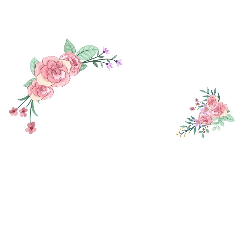 Buchstabe b Blumen