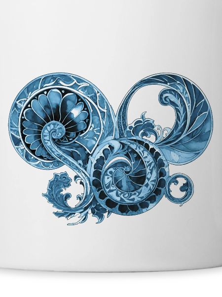 Ornement bleu