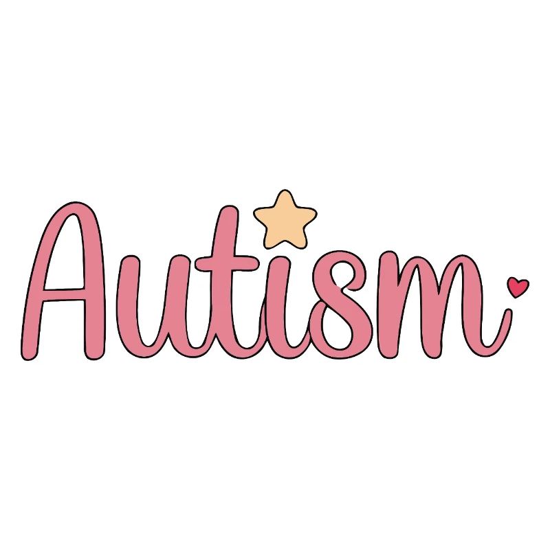 Autisme Rose avec Étoile