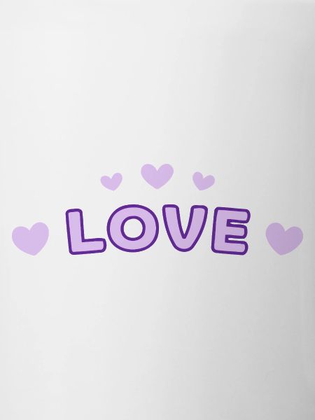 Liebe Purple Heart Tippfehler