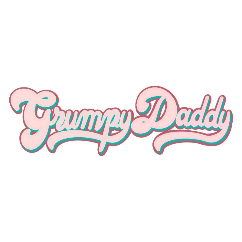 Grumpy Daddy Retro Script - Color "Sports Bra"