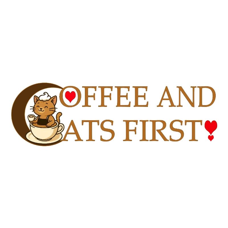 Coffee and cats first