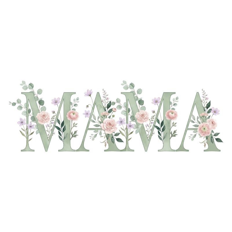 Mama Blumen Schriftzug